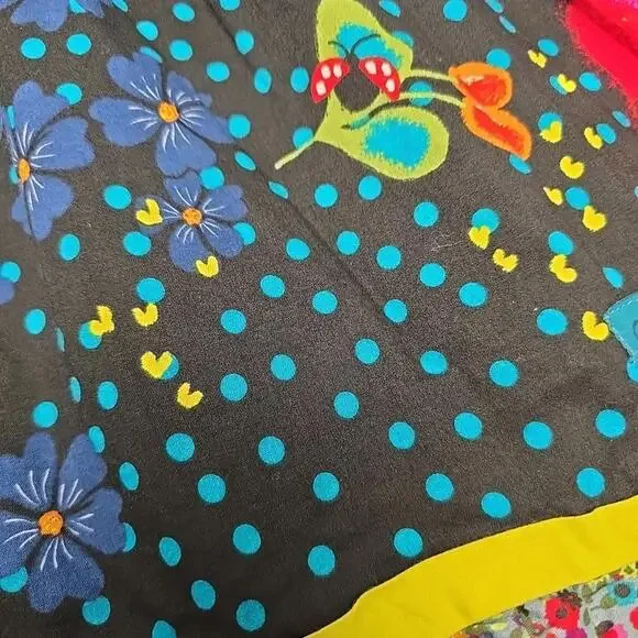 Catimini Toddler Girl Dress 4/104 Boho Style Floral Cotton Zip Back - Picture 6 of 15